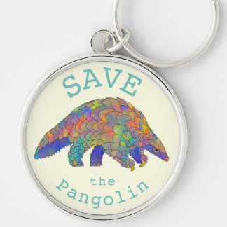 Save Pangolins Endangered Animal Rights Activism   Key Ring