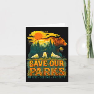 Save parks conservation bear nature park visitors card