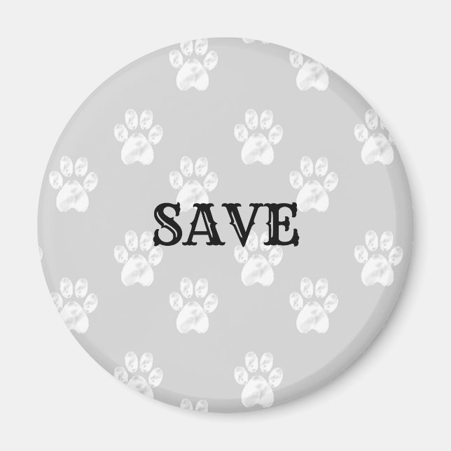 Save Paws Magnet (Front)