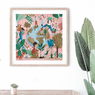 Save planet earth poster