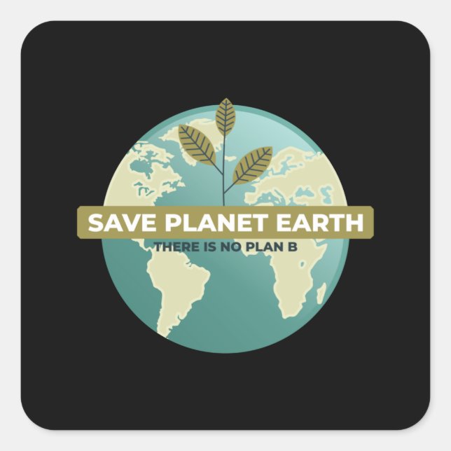 SAVE PLANET EARTH Sticker (Front)