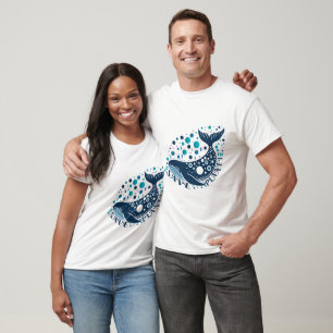 Save planet whale artwork for eco awareness T-Shirt