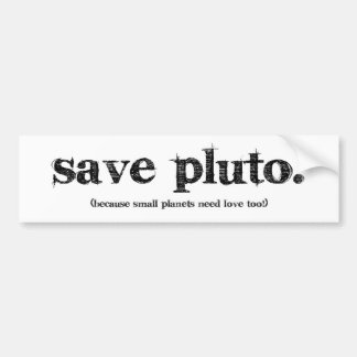 Save Pluto Bumper Sticker
