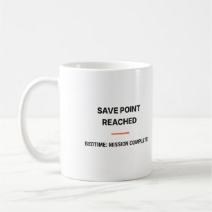 Save Point Reached Bedtime Mission Complete Mug