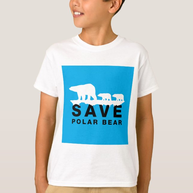 Save Polar Bear T-Shirt (Front)