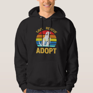 Save Rescue Adopt Pro Pet Adoption Hoodie