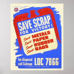 Save scrap for victory! - WPA Poster