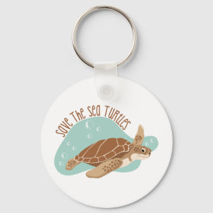 Save Sea Turtles Key Ring