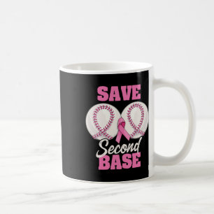 Save Second 2nd Byse Fun Bysebyll Breast Cancer Aw Coffee Mug