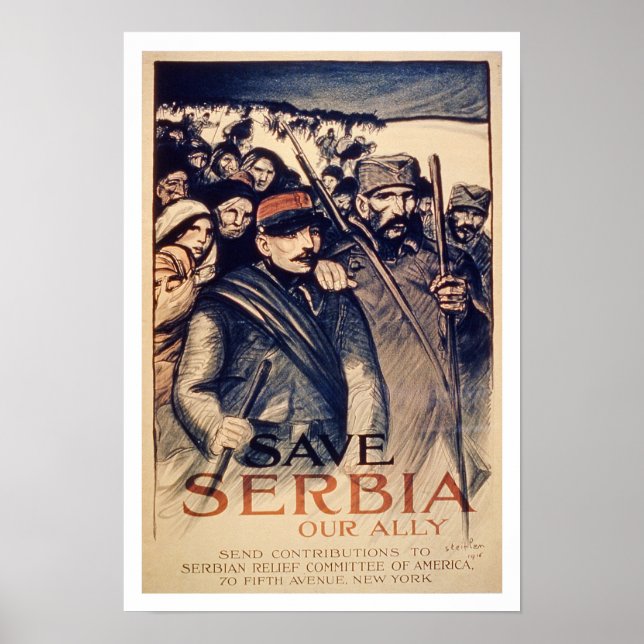 'Save Serbia Our Ally', poster, 1915 (litho) Poster (Front)