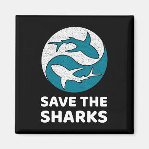 Save Sharks Clean Sea Save Nature Clean Oceans Day Magnet