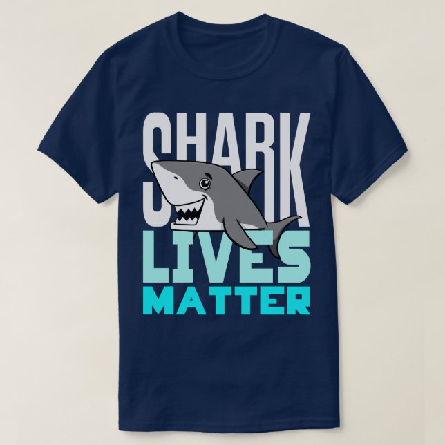 Save Sharks Shark Awareness Animal Activist  T-Shirt (Design Front)