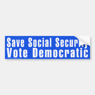 'Save Social Security' Bumper Sticker