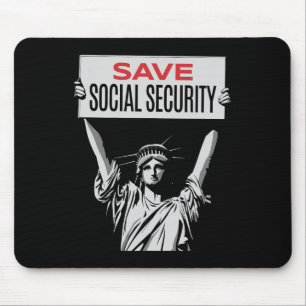 Save Social Security -statue Of Liberty - Resist T Mouse Pad