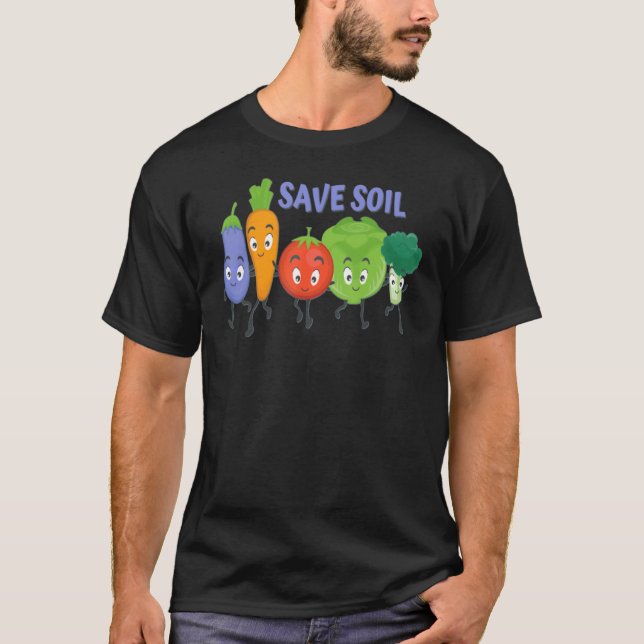 Save Soil  Make A Pledge For Our Planet Warming T-Shirt (Front)