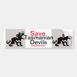 Save Tasmanian Devils - Bumper Sticker