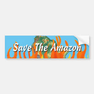 Save The Amazon Bumper Sticker