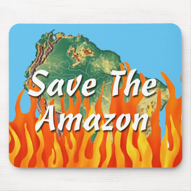 Save The Amazon Mouse Pad (Front)