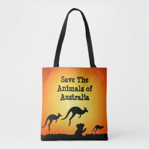 Save The Animals of Australia Tote Bag