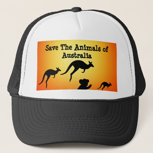 Save The Animals of Australia Trucker Hat (Front)