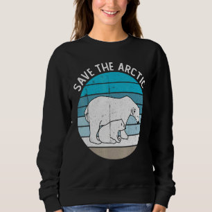 Save The Arctic With Polar Bears Vintage Sweatshirt