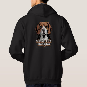 Save the Beagles   Dog Lovers Hoodie