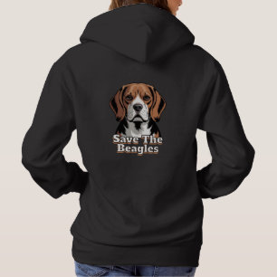 Save the Beagles   Dog Lovers Hoodie