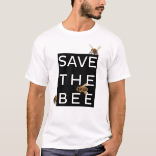 Save the Bee! Save the World! Boxed Bee T-Shirt