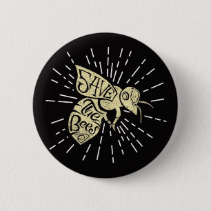 Save The Bees 6 Cm Round Badge