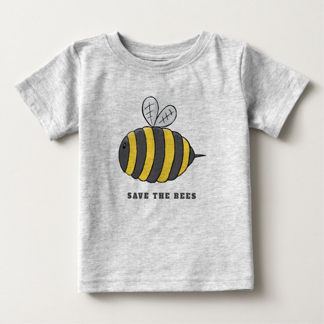 Save the Bees Baby T-Shirt (Front)