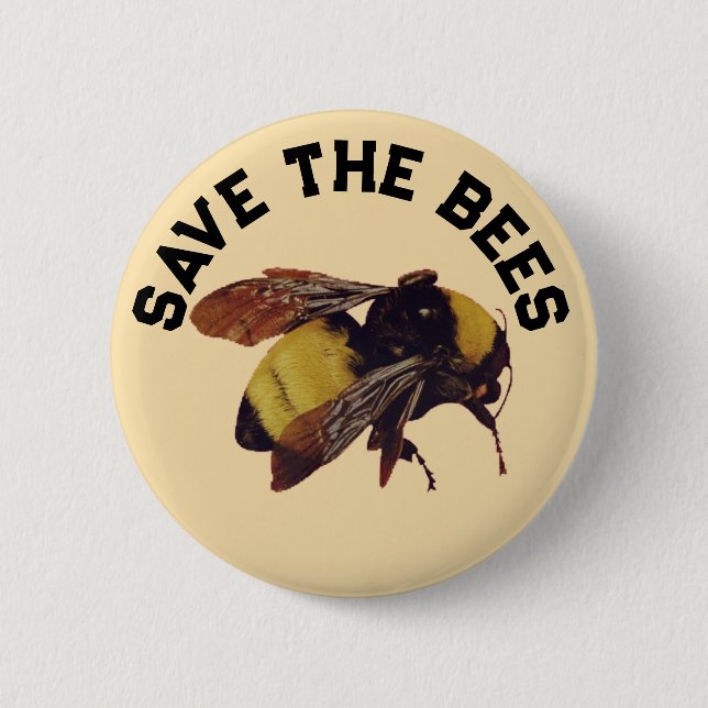 SAVE THE BEES BADGE (Front)