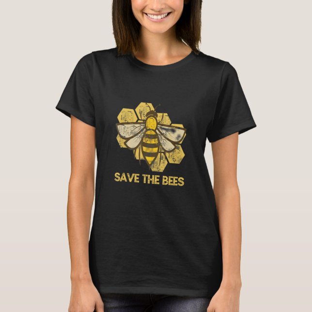 Save The Bees Bee Graphic T-Shirt (Front)