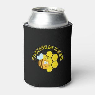 Save the Bees BEE Slogan Quotes Awareness Gifts Can Cooler