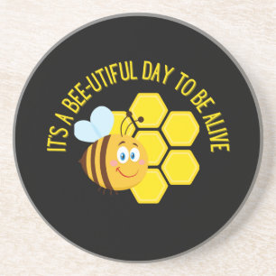 Save the Bees BEE Slogan Quotes Awareness Gifts Coaster