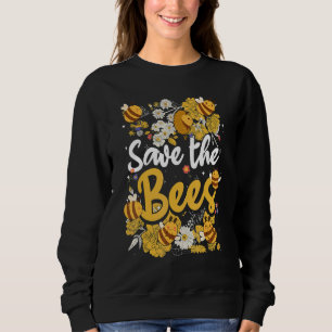 Save the bees Beekeeper cute honey bee costume Sweatshirt