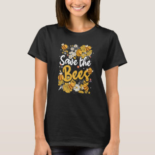 Save the bees Beekeeper cute honey bee costume   T-Shirt
