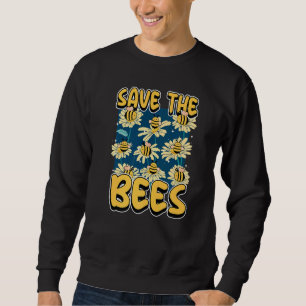 Save the bees Beekeeper cute honey bee costume whi Sweatshirt