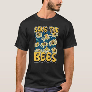 Save the bees Beekeeper cute honey bee costume whi T-Shirt