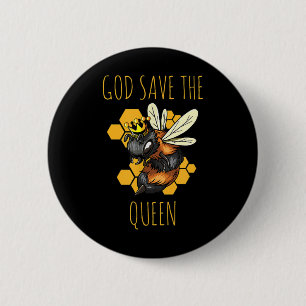 Save The Bees Beekeeper Environmental Protection _ 6 Cm Round Badge