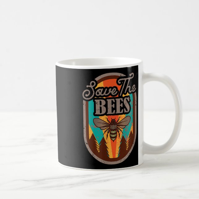 Save The Bees Beekeeper Environmental Protection _ Coffee Mug (Right)