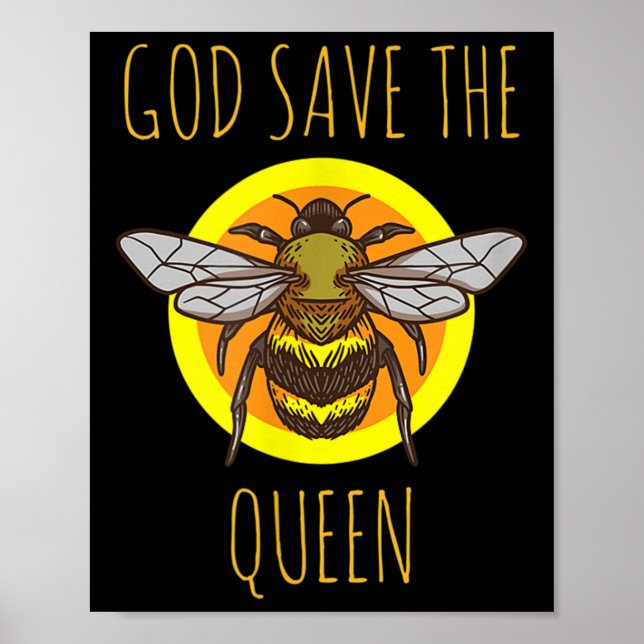 Save The Bees Beekeeper Environmental Protection  Poster (Front)