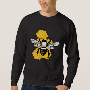 Save The Bees Beekeeper Honeycomb Environmentalist Sweatshirt