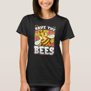 Save The Bees Bumblebee Honeybee Cute Bee Keeping T-Shirt