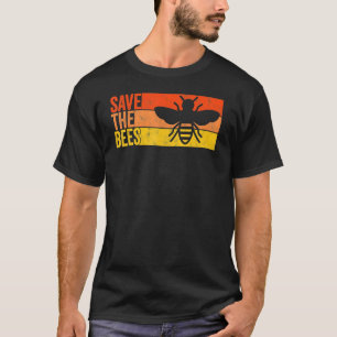 Save The Bees Bumblebee Retro Beekeeper 2 T-Shirt