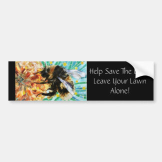 Save the Bees Car Decal Bumper Sticker