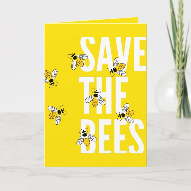 Save The Bees Card (Front)