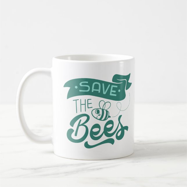 SAVE THE BEES COFFEE MUG (Left)