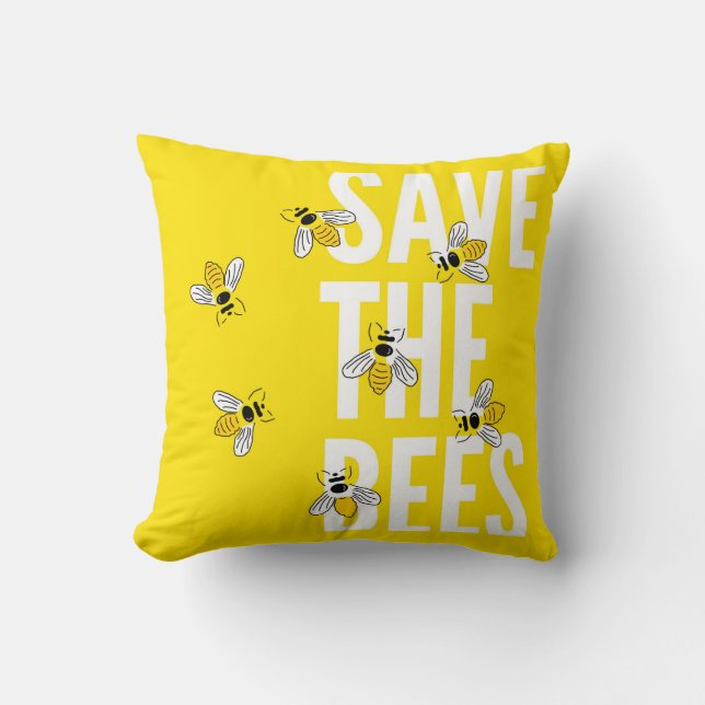 Save The Bees Cushion (Front)