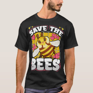 Save The Bees Cute Bumblebee Honeybee Bee Keepers T-Shirt
