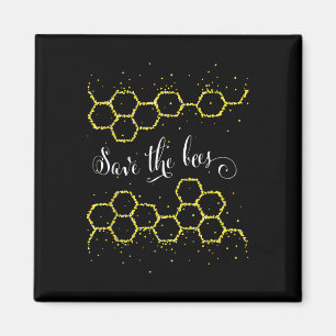 Save The Bees Environmental Nature Protection Gift Magnet